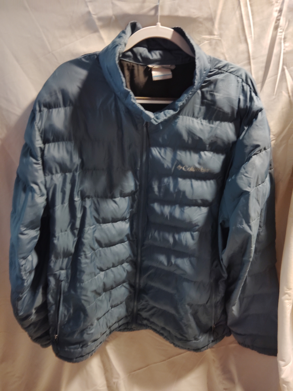 Columbia Men's Light Blue Quilted Puffer Jacket